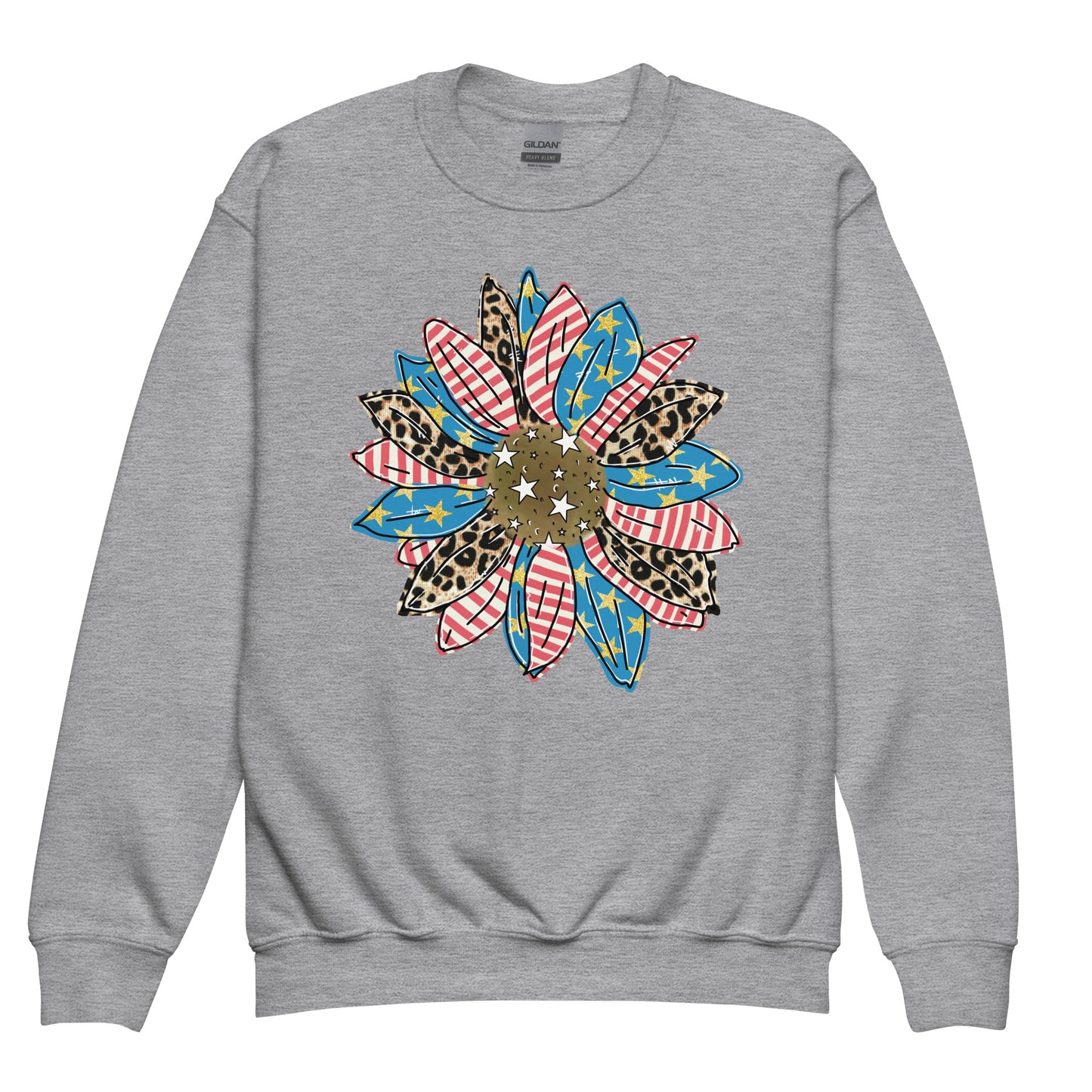 Patriotic Kids Sweatshirt "Country Flower" H300027