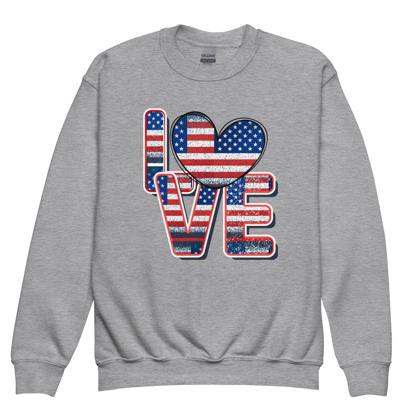 Patriotic Kids Sweatshirt "Love" H300030