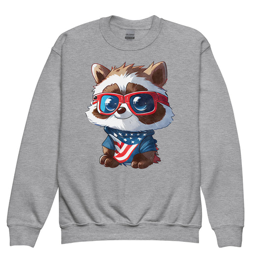 Patriotic Kids Sweatshirt "Racoon" H300031