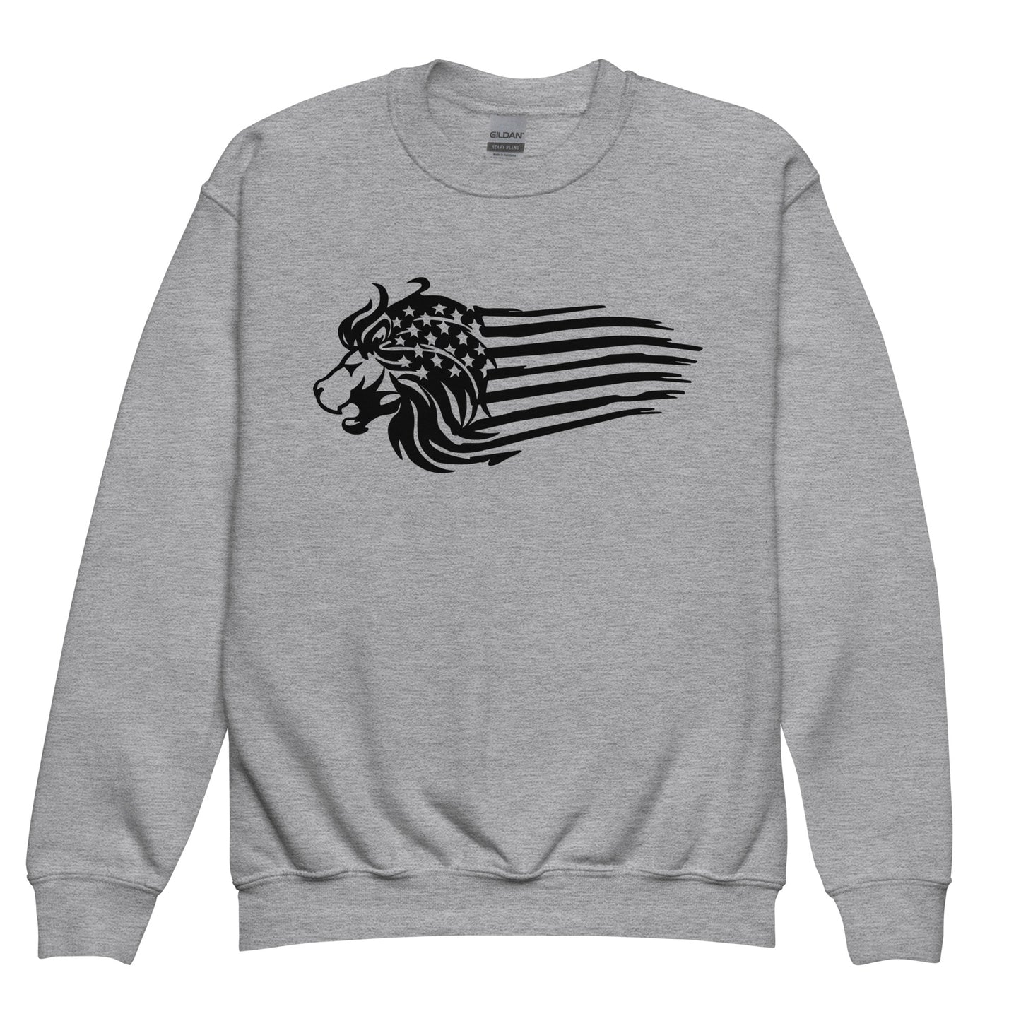 Patriotic Kids Sweatshirt "Lion Flag" H300034