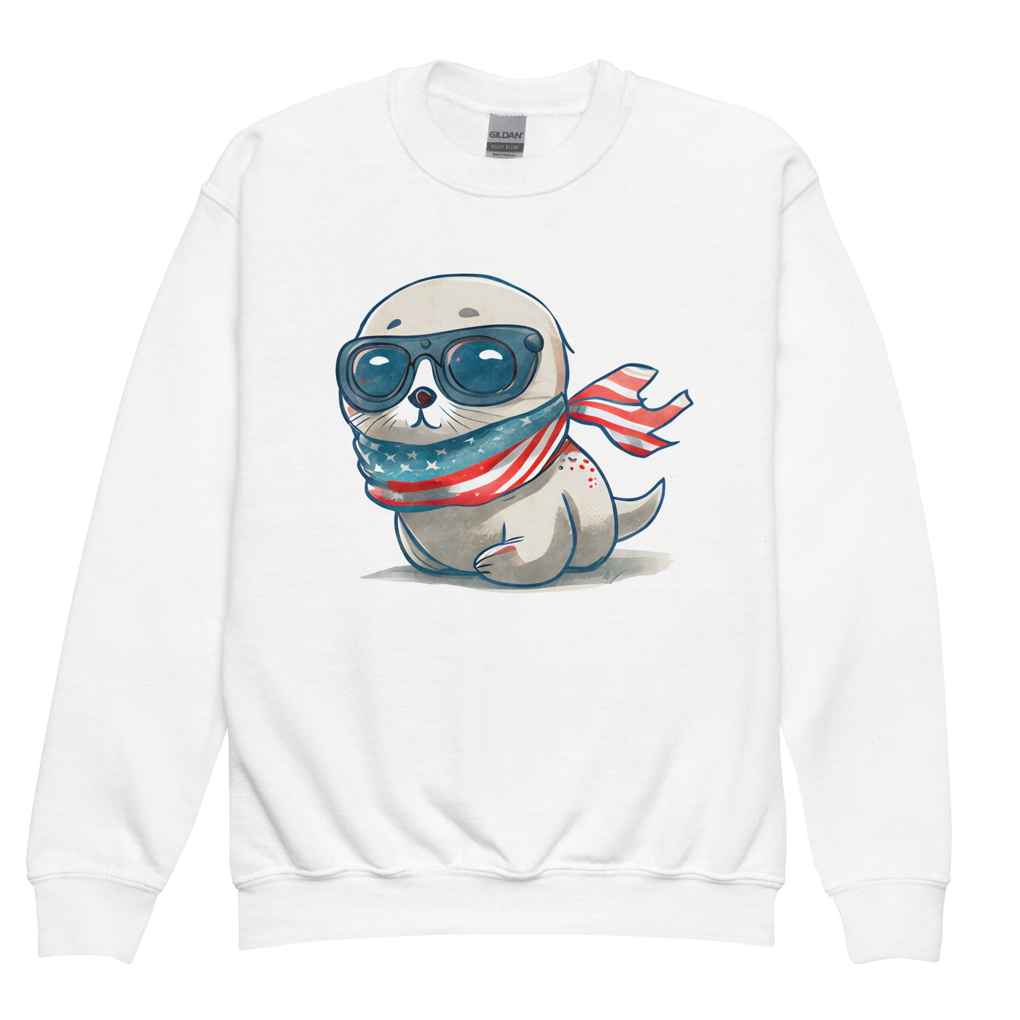 Patriotic Kids Sweatshirt "Patriotic Seal" H300006