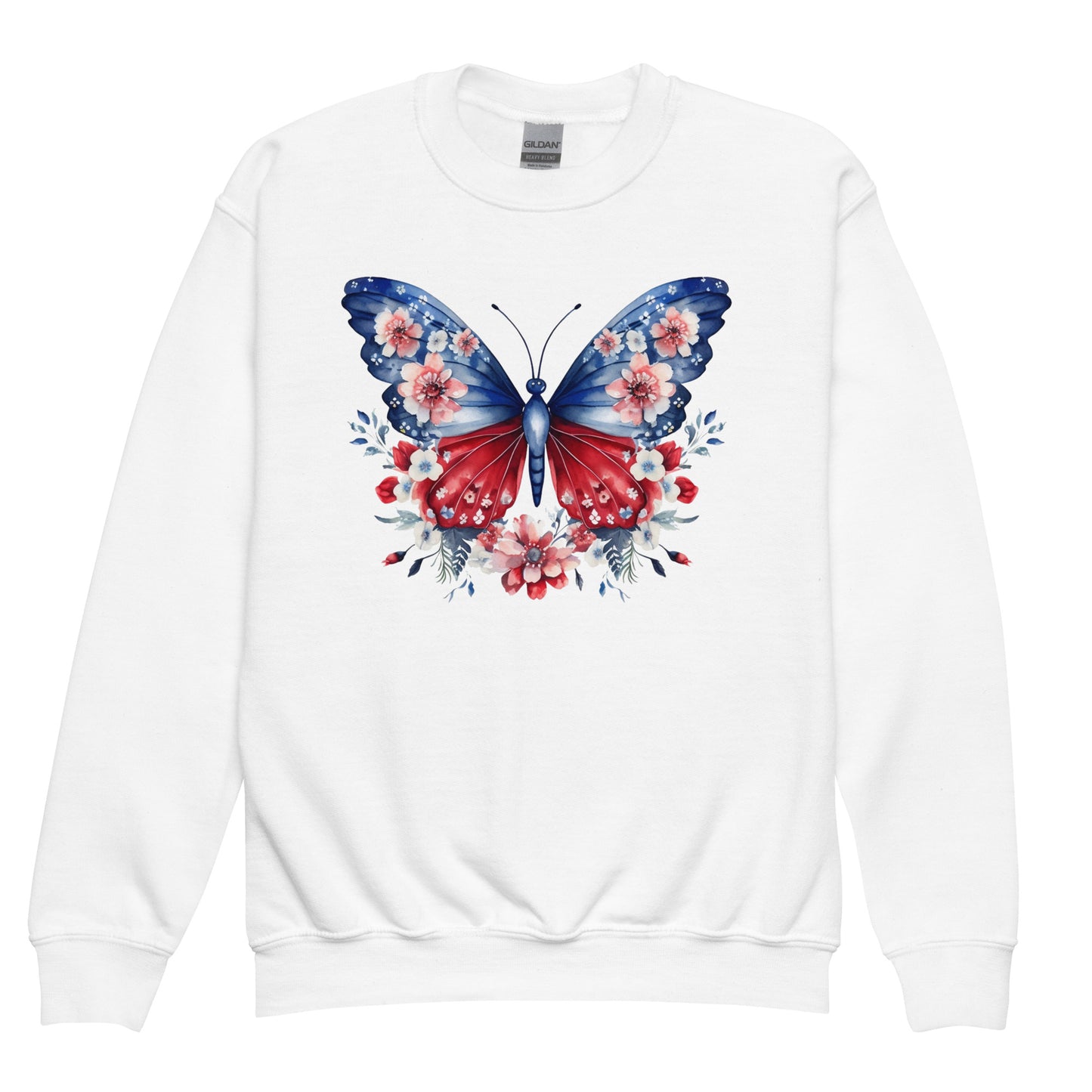 Patriotic Kids Sweatshirt "Butterfly" H300014