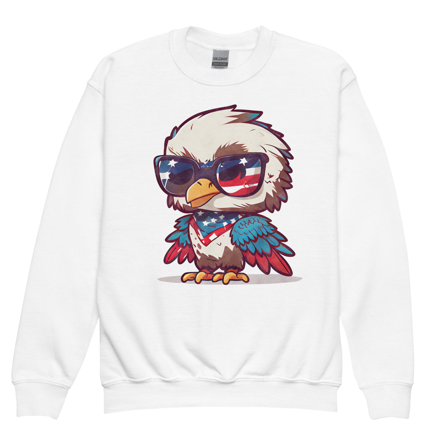 Patriotic Kids Sweatshirt "Cute Eagle" H300021