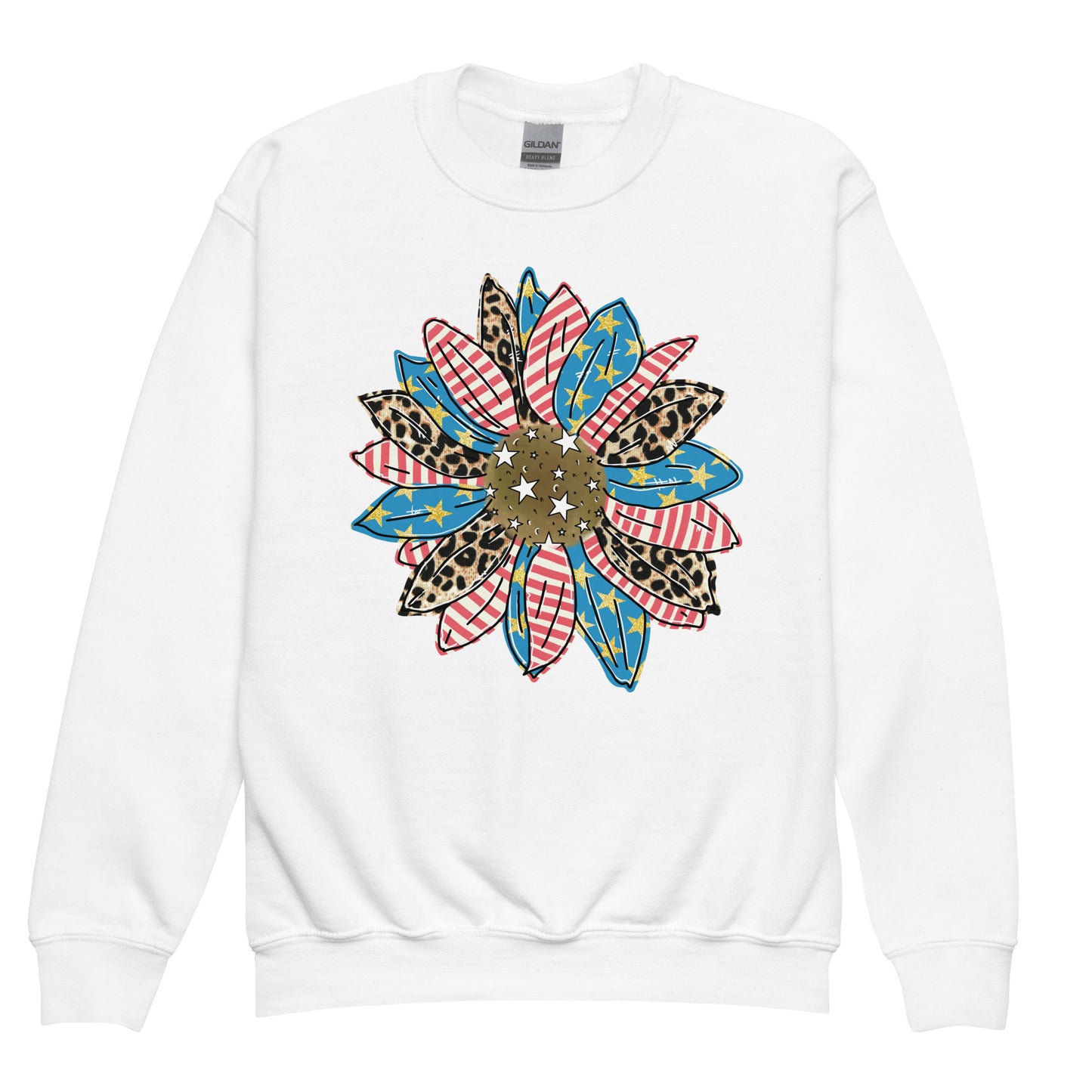 Patriotic Kids Sweatshirt "Country Flower" H300027