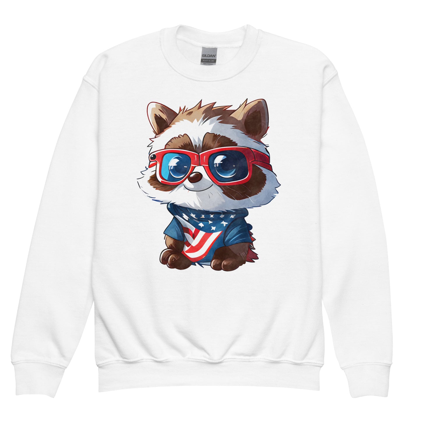 Patriotic Kids Sweatshirt "Racoon" H300031