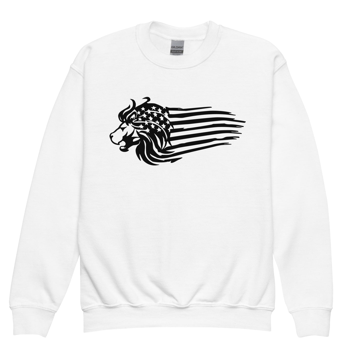 Patriotic Kids Sweatshirt "Lion Flag" H300034