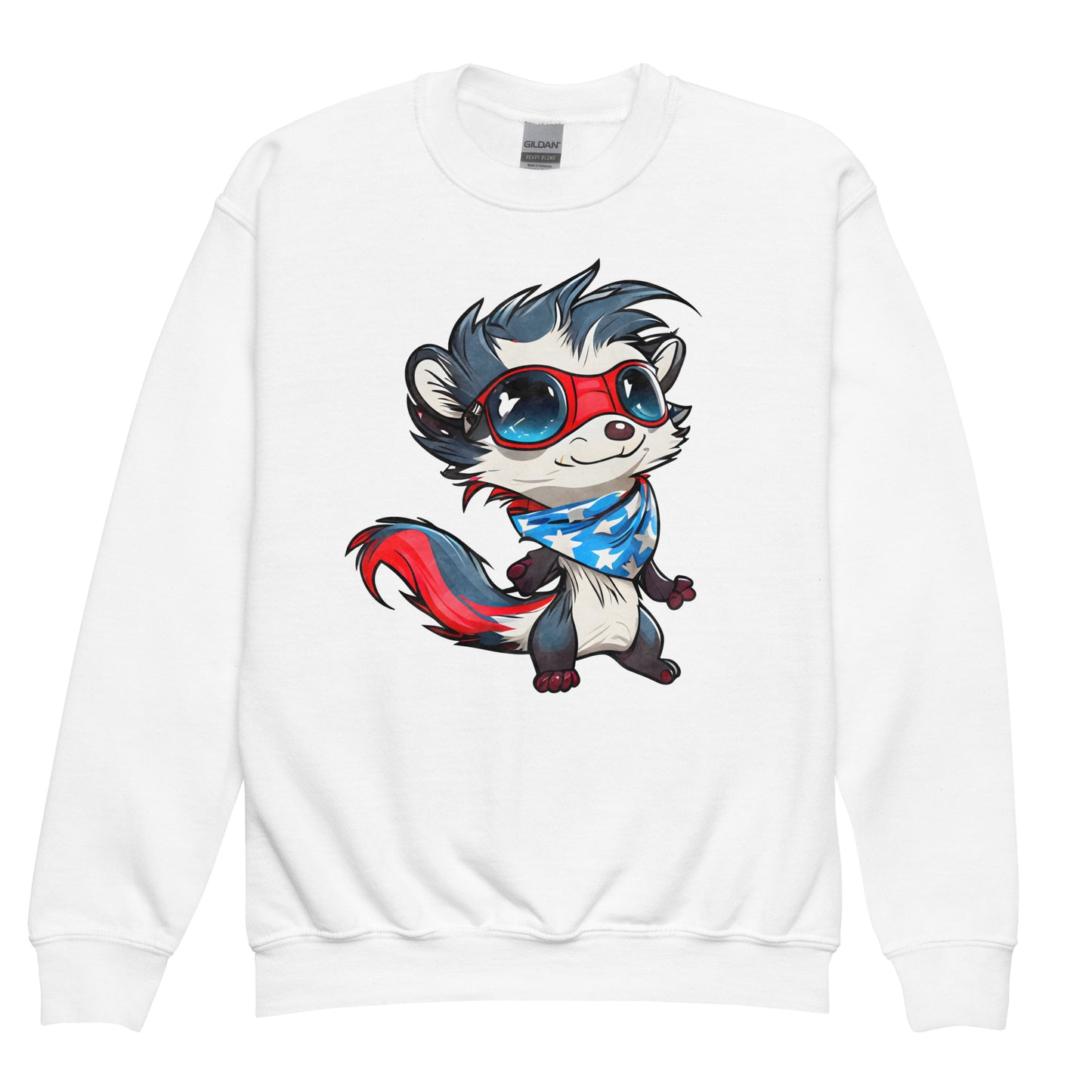 Patriotic Kids Sweatshirt "Weasel" H300037