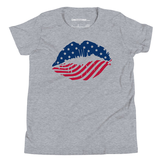 Patriotic T-Shirt for Kids "American Kiss" TS320001