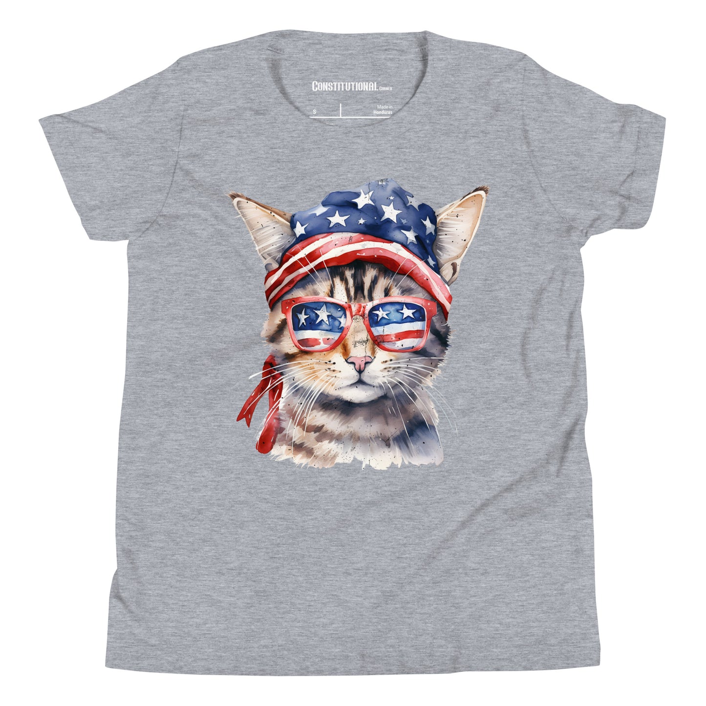 Patriotic T-Shirt for Kids "American Cat" TS320006