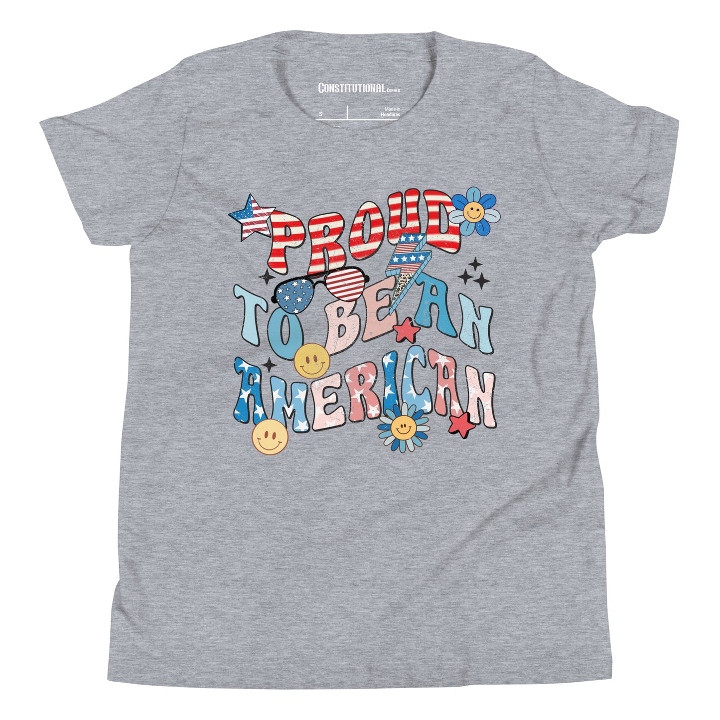 Patriotic T-Shirt for Kids "Proud to be an American" TS320009