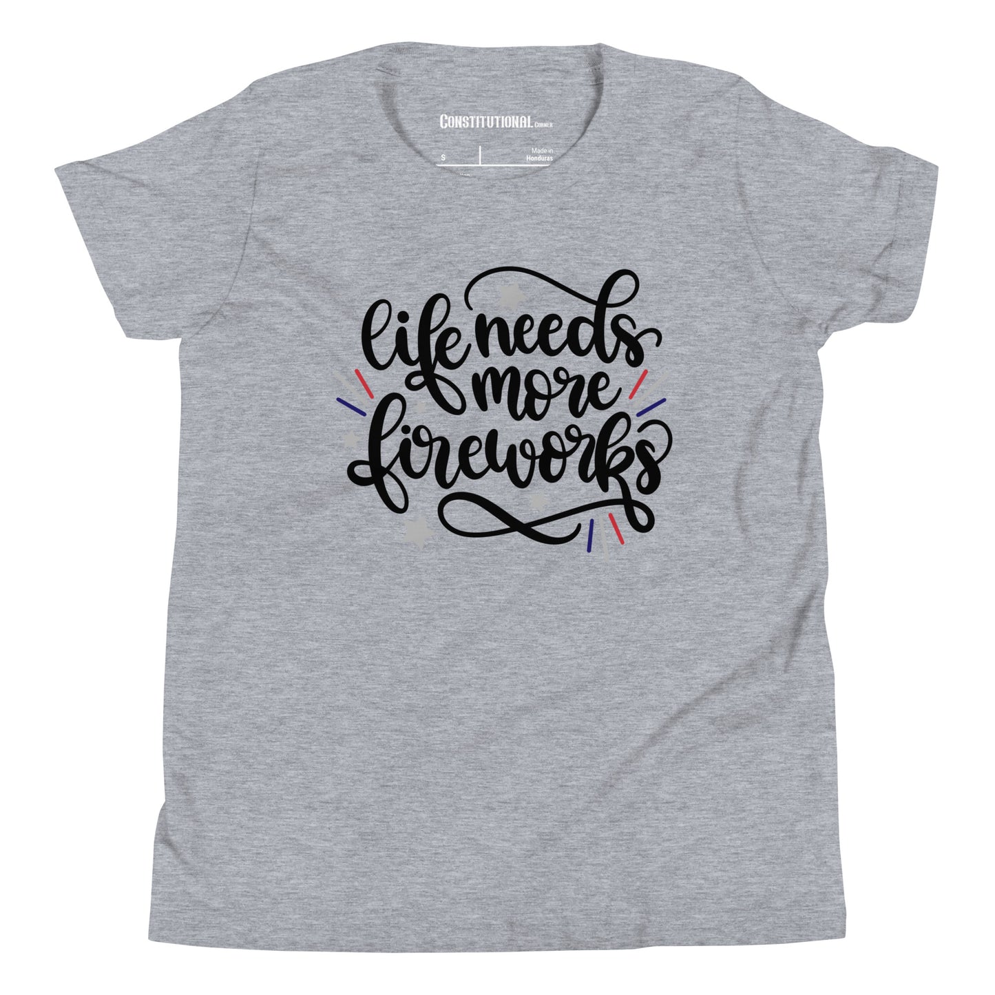 Patriotic T-Shirt for Kids "life needs more fireworks" TS320005