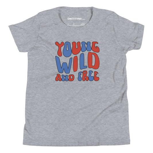 Patriotic T-Shirt for Kids "Young Wild and Free" TS320018