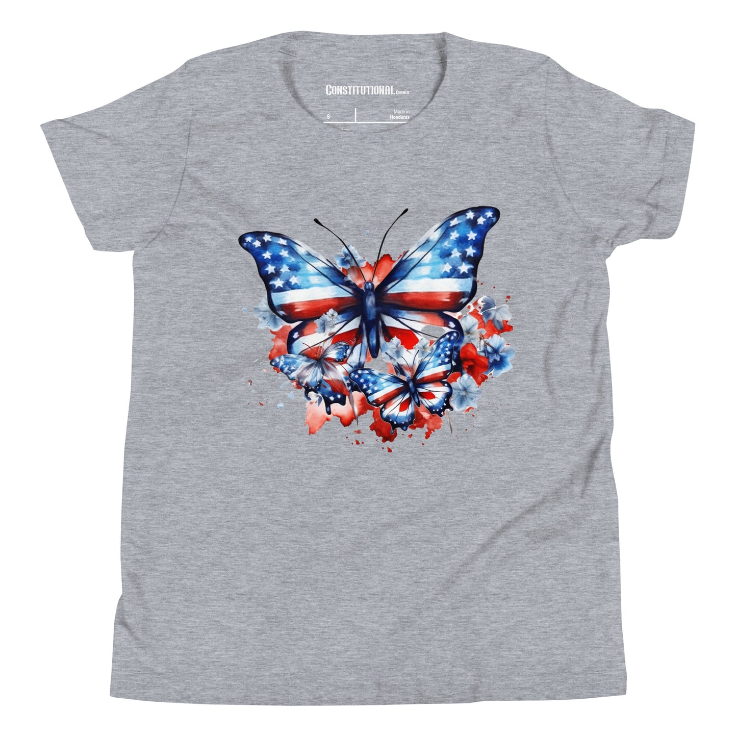 Patriotic T-Shirt for Kids "Red White & Blue Butterflies" TS320029