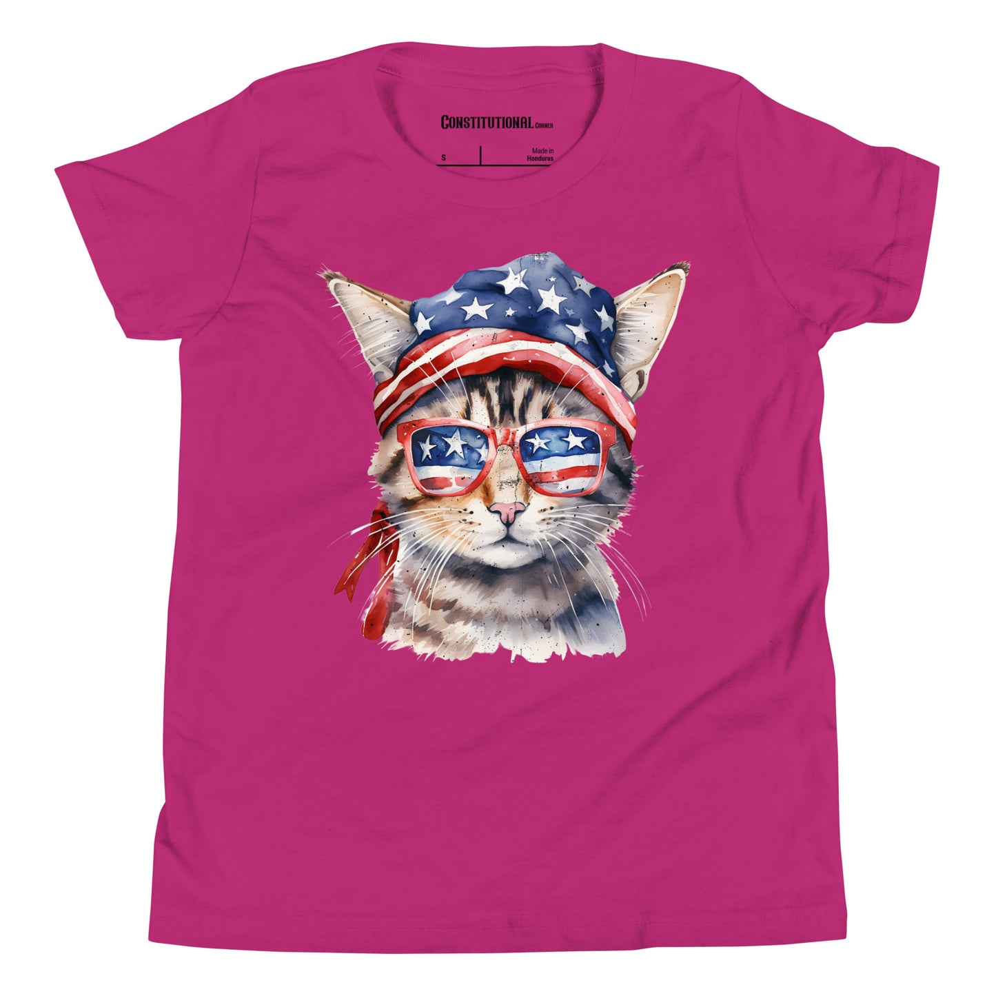 Patriotic T-Shirt for Kids "American Cat" TS320006