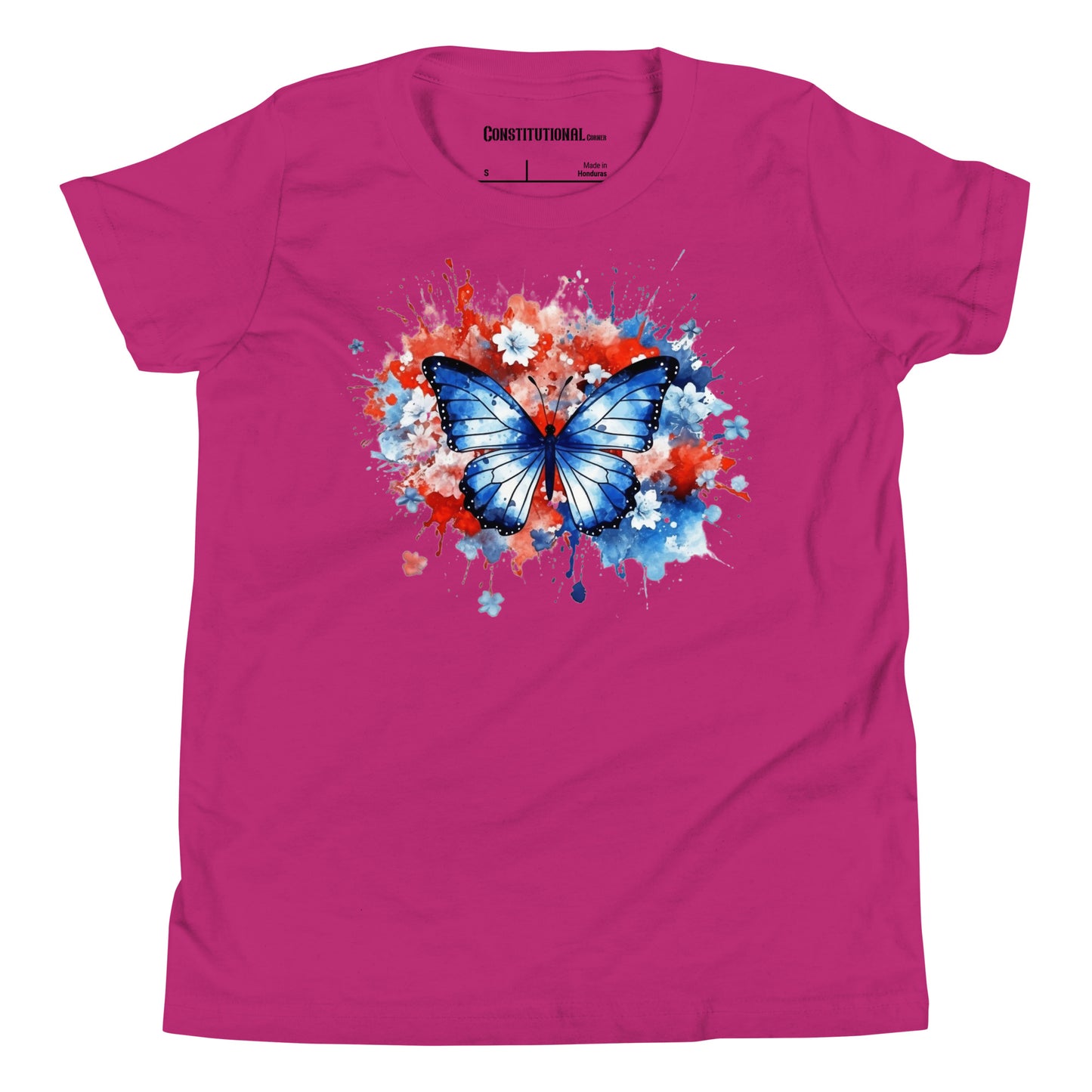 Patriotic T-Shirt for Kids "Floral Butterfly" TS320017