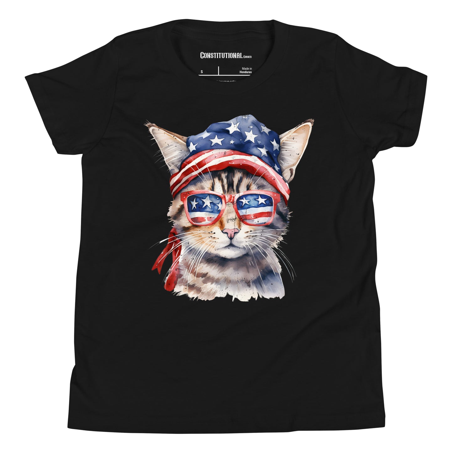 Patriotic T-Shirt for Kids "American Cat" TS320006