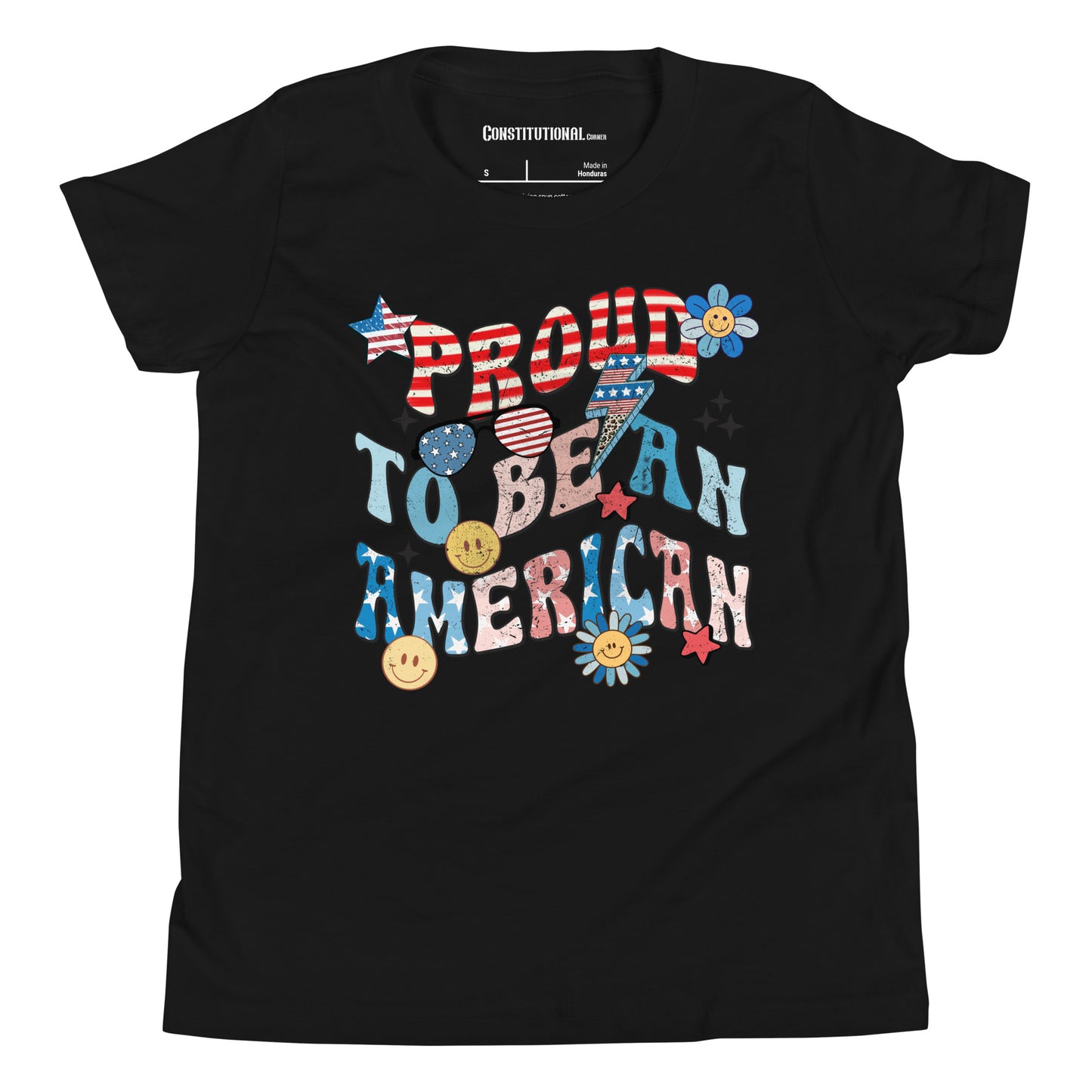 Patriotic T-Shirt for Kids "Proud to be an American" TS320009