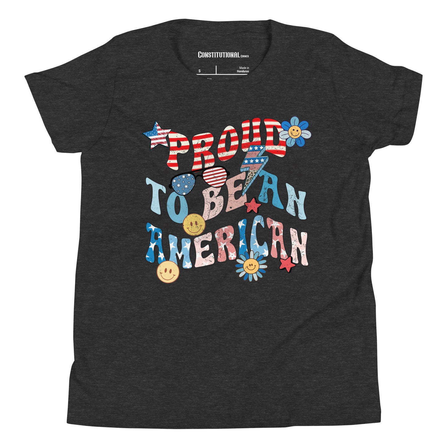 Patriotic T-Shirt for Kids "Proud to be an American" TS320009