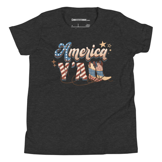 Patriotic T-Shirt for Kids "America Y'all" TS320014