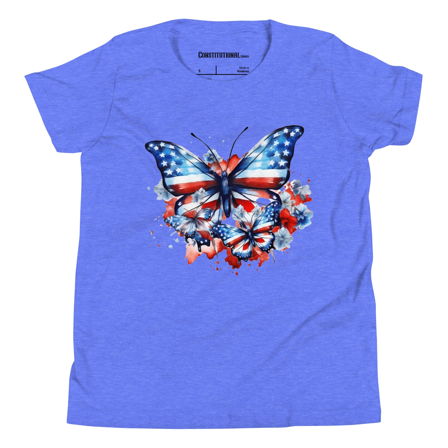 Patriotic T-Shirt for Kids "Red White & Blue Butterflies" TS320029