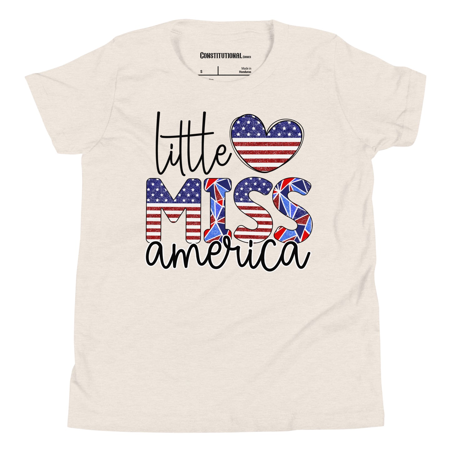 Patriotic T-Shirt for Kids "little Miss America" TS320007