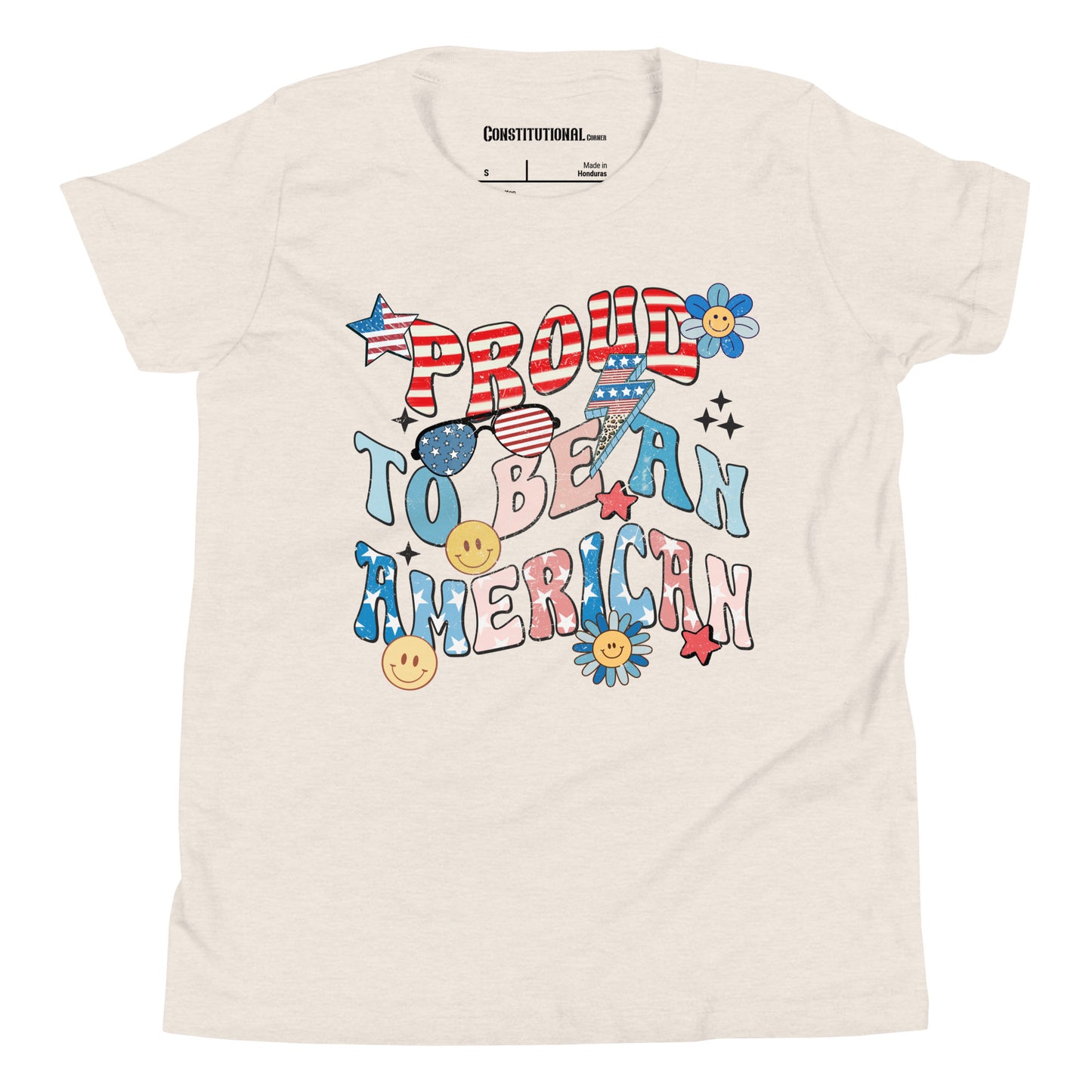 Patriotic T-Shirt for Kids "Proud to be an American" TS320009