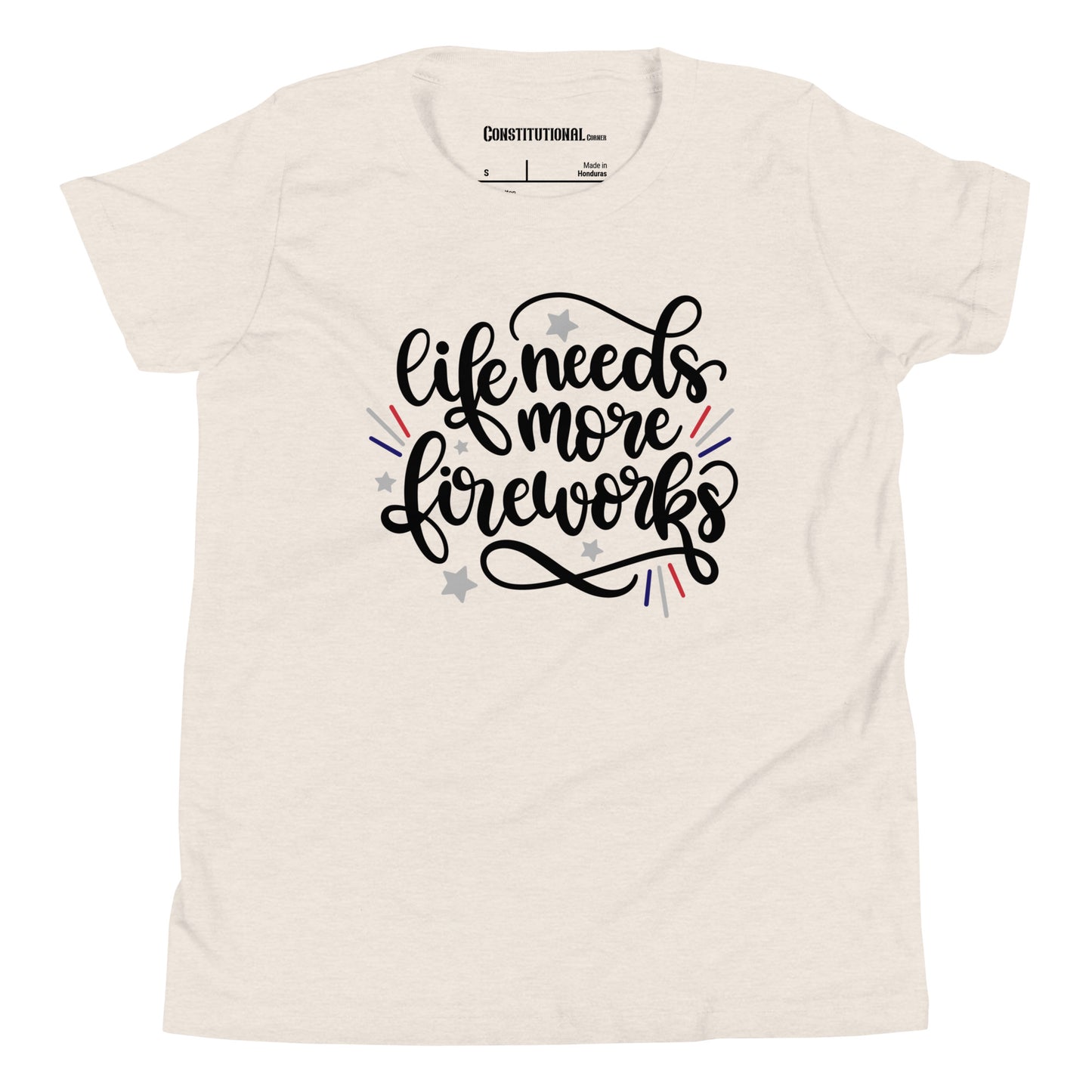 Patriotic T-Shirt for Kids "life needs more fireworks" TS320005