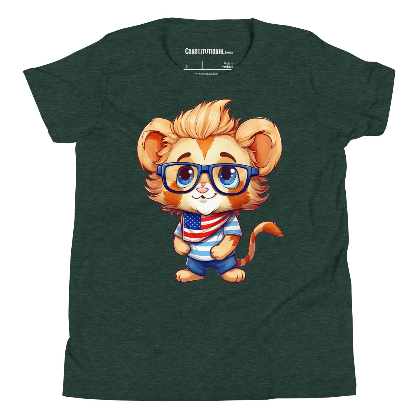 Patriotic T-Shirt for Kids "Cute Lion" TS320019