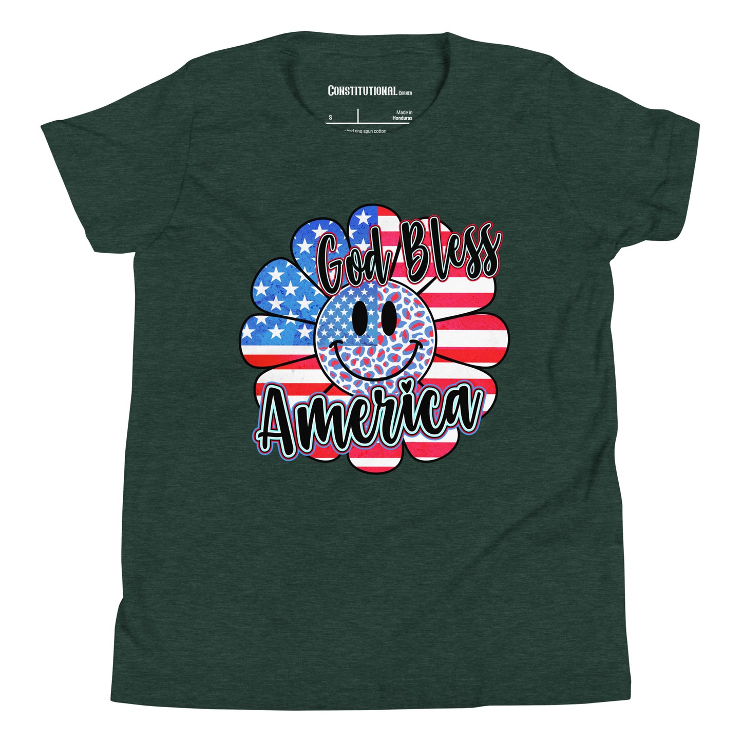 Patriotic T-Shirt for Kids "God Bless America" TS320032