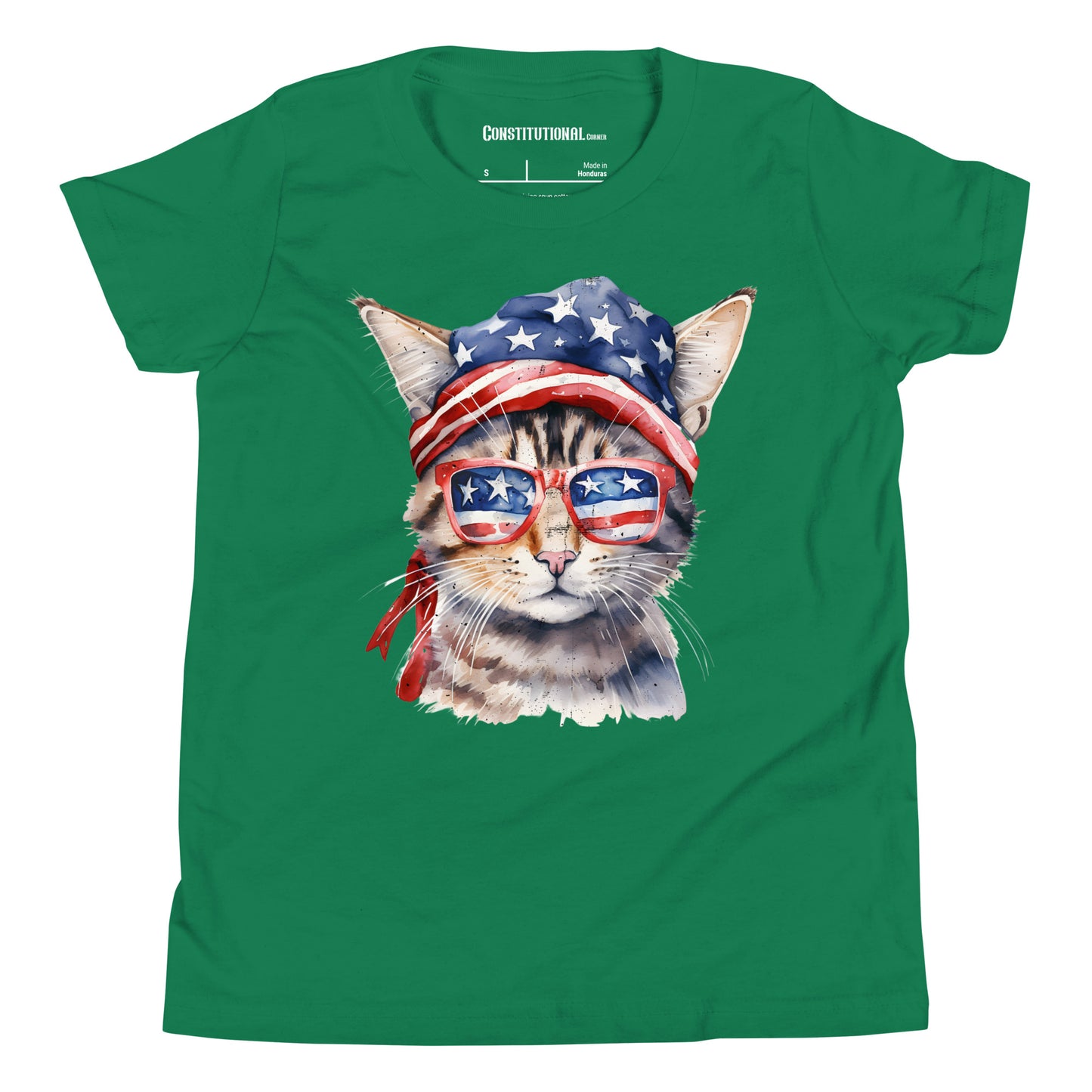 Patriotic T-Shirt for Kids "American Cat" TS320006