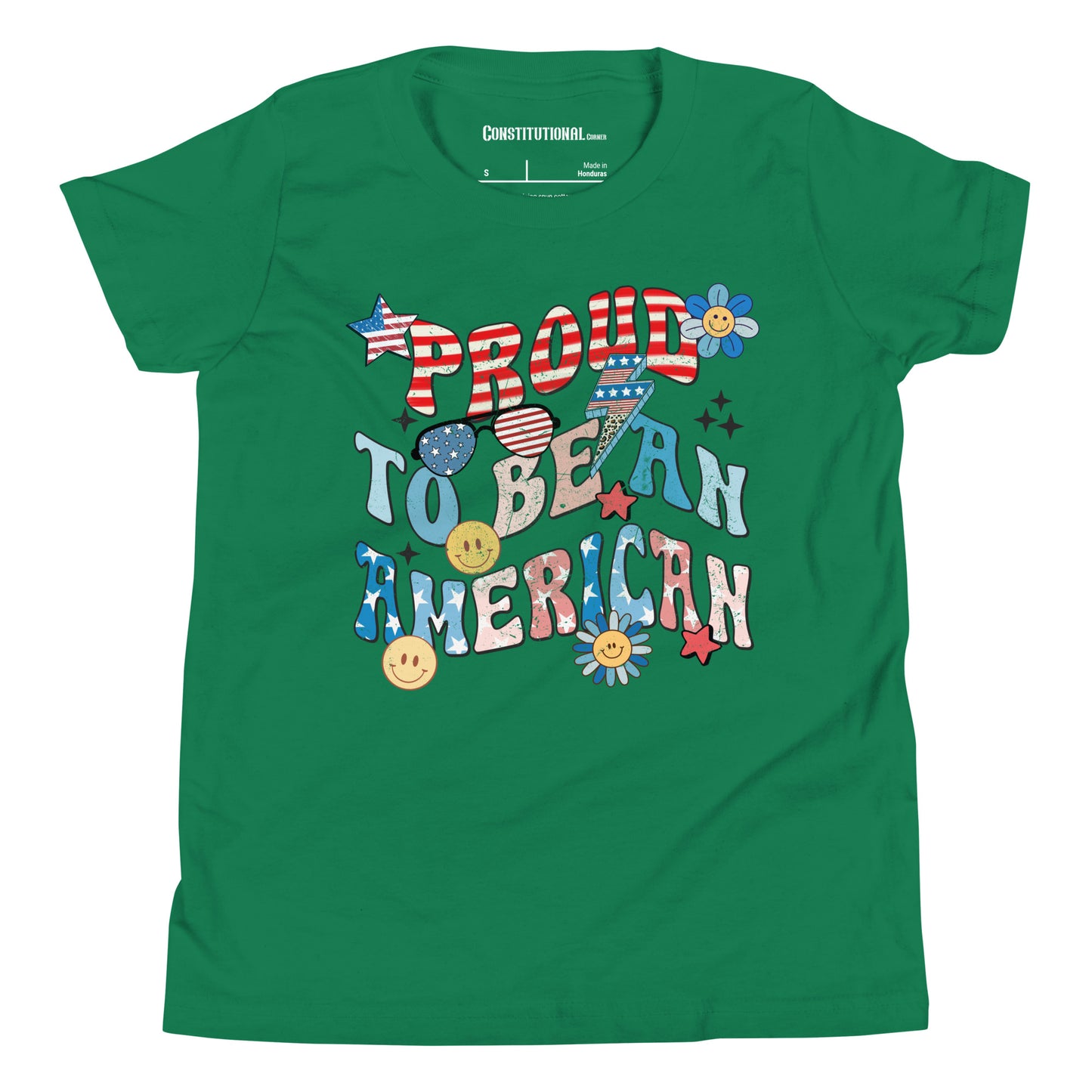 Patriotic T-Shirt for Kids "Proud to be an American" TS320009