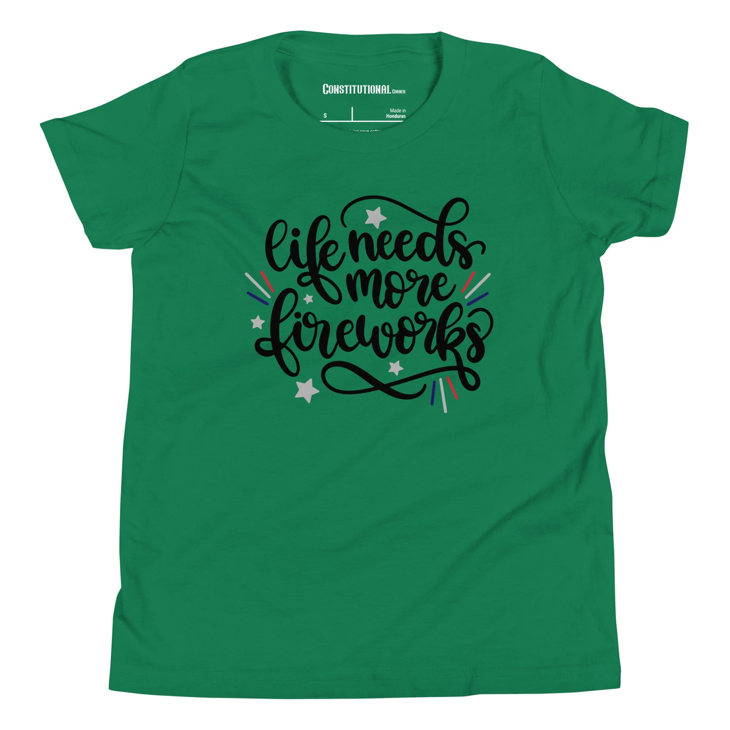 Patriotic T-Shirt for Kids "life needs more fireworks" TS320005