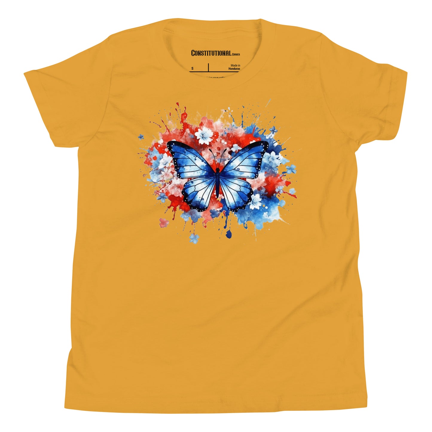 Patriotic T-Shirt for Kids "Floral Butterfly" TS320017