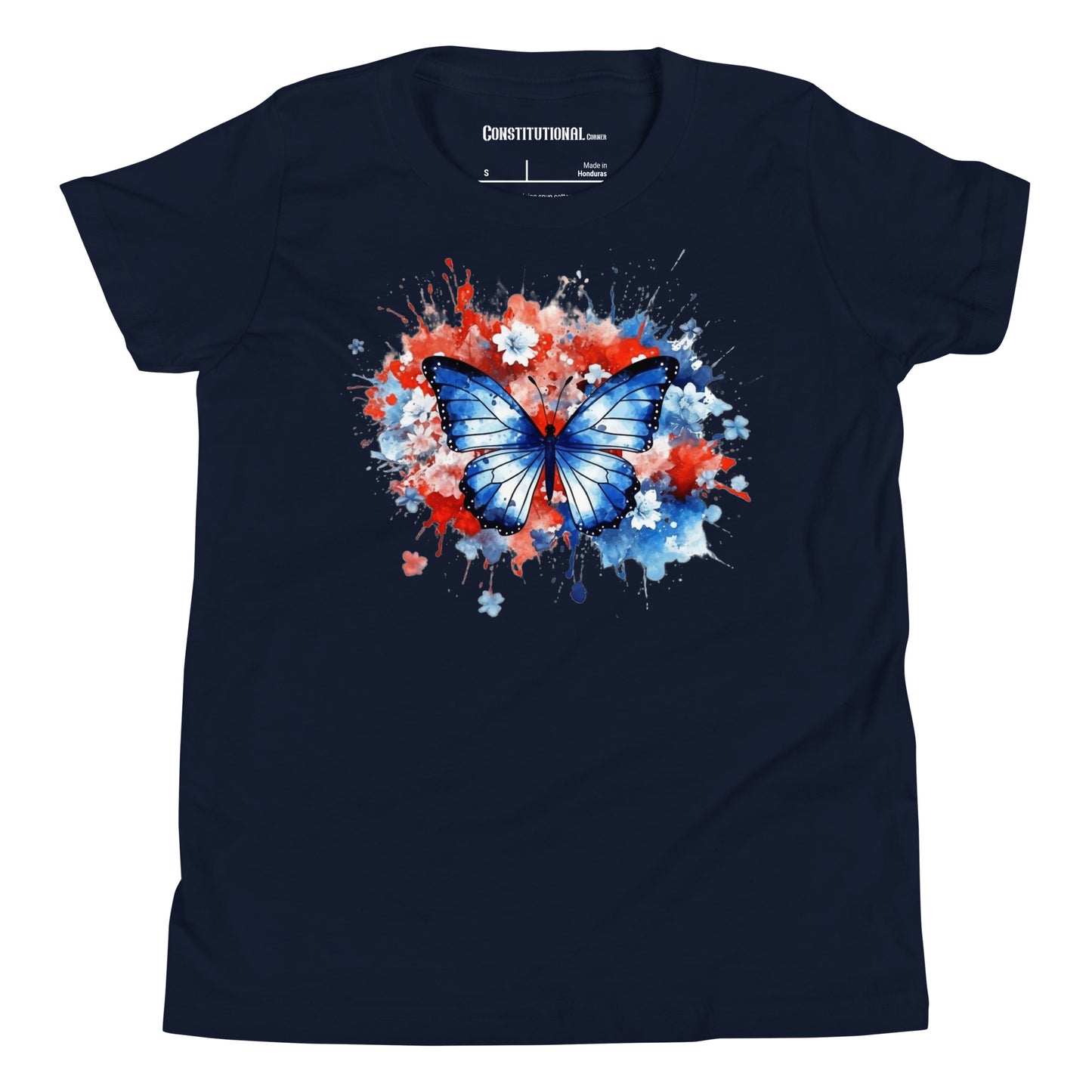 Patriotic T-Shirt for Kids "Floral Butterfly" TS320017