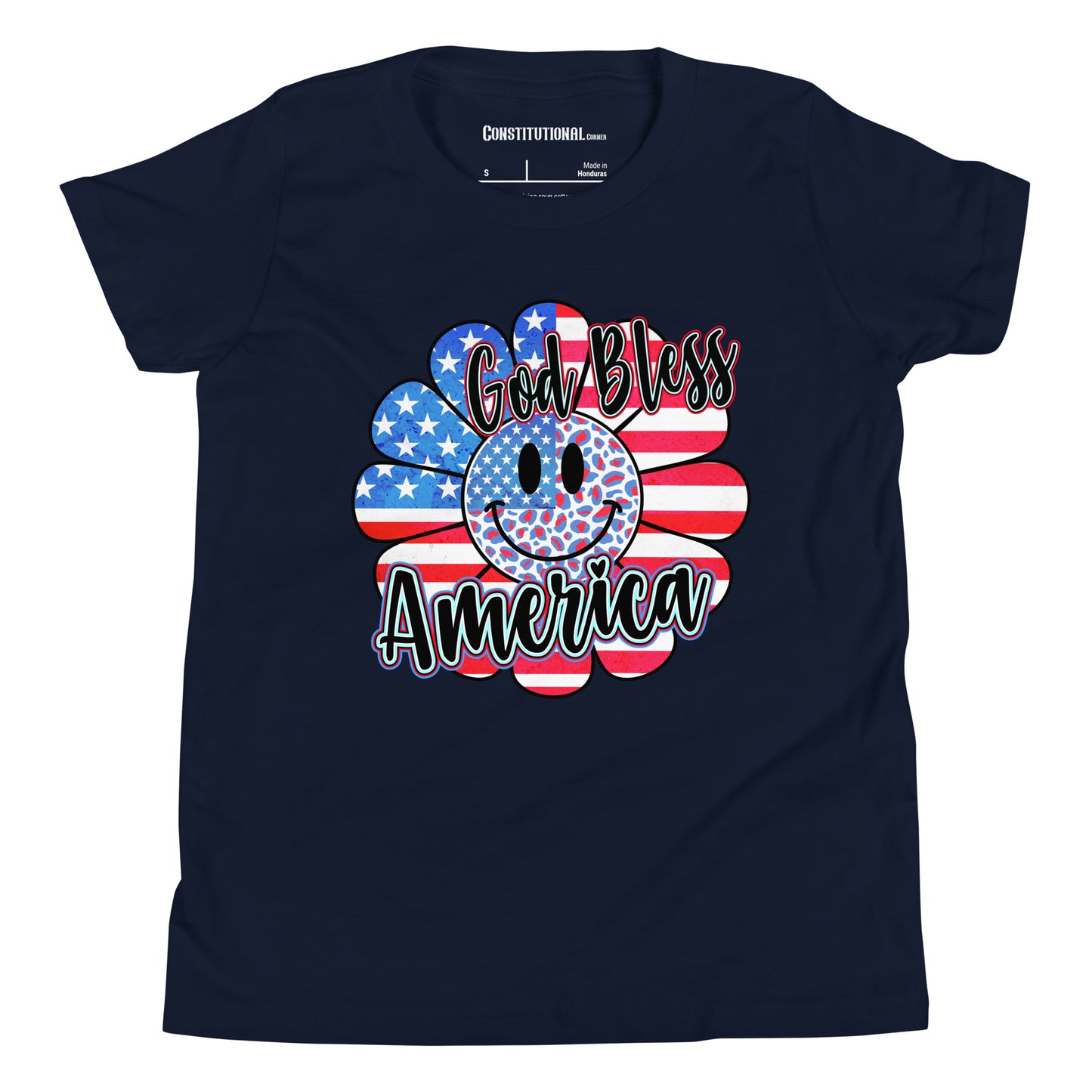 Patriotic T-Shirt for Kids "God Bless America" TS320032