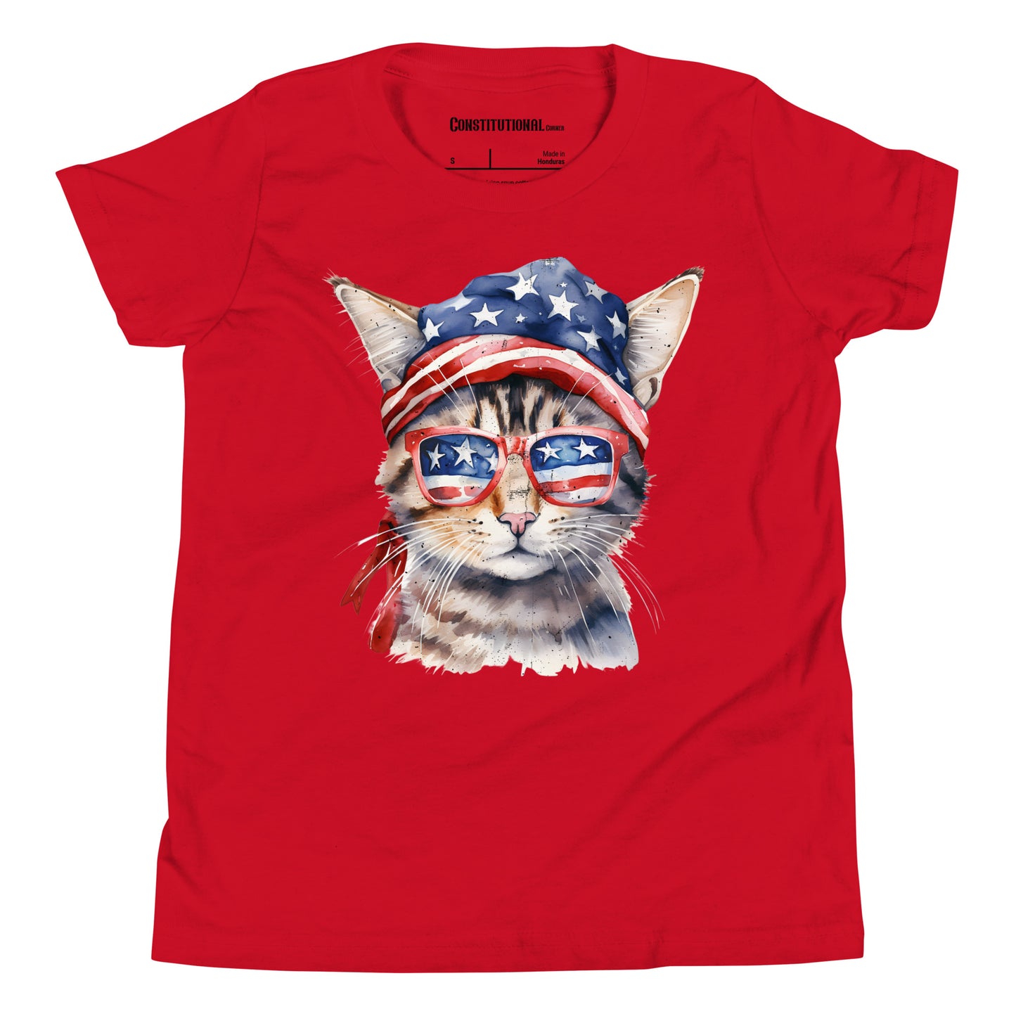 Patriotic T-Shirt for Kids "American Cat" TS320006