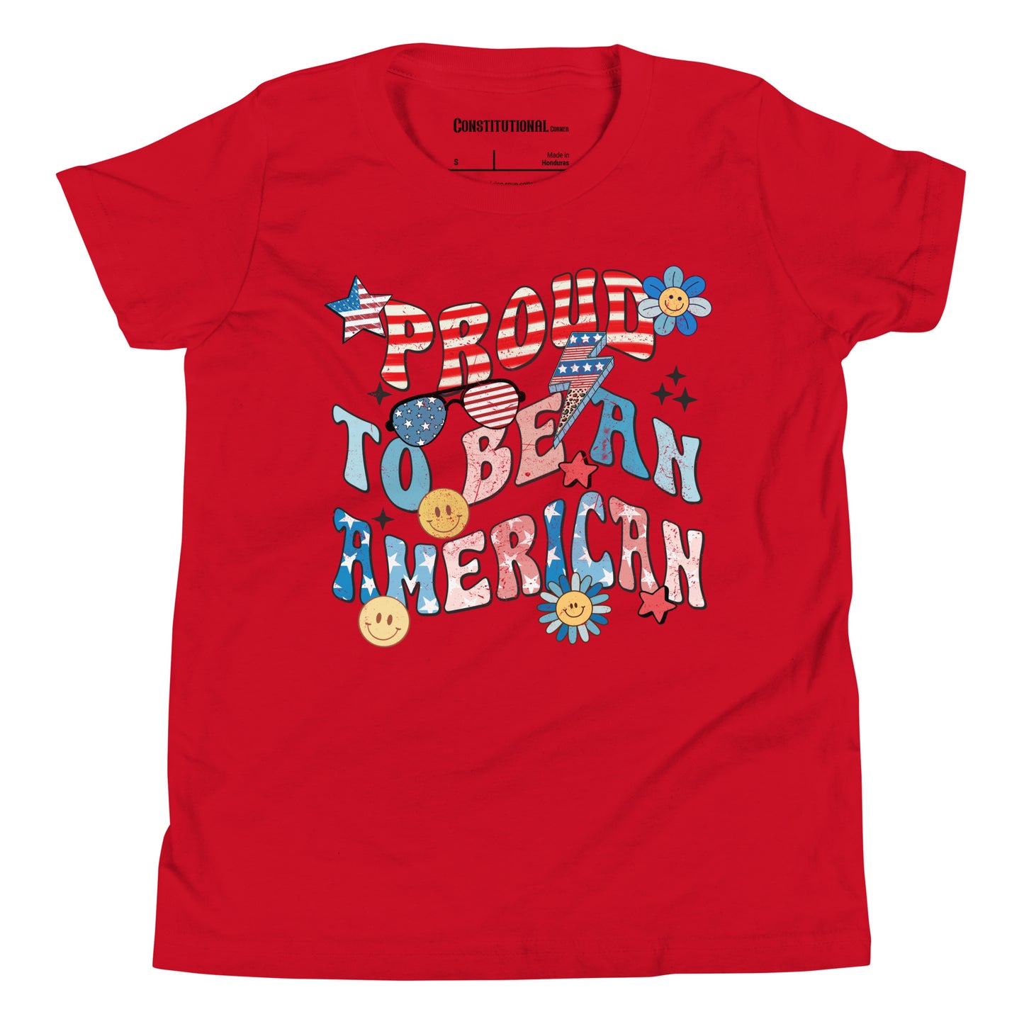 Patriotic T-Shirt for Kids "Proud to be an American" TS320009