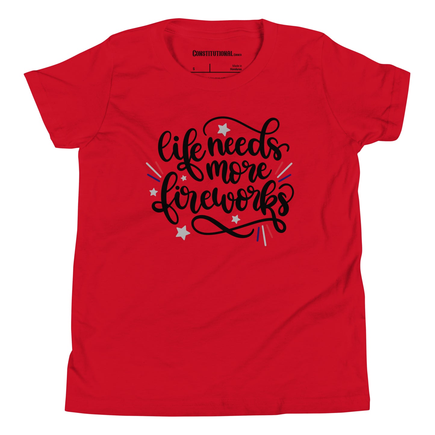 Patriotic T-Shirt for Kids "life needs more fireworks" TS320005