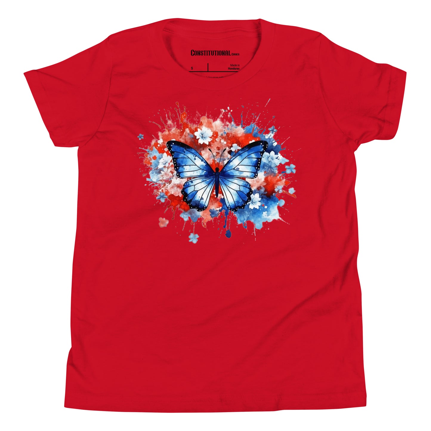 Patriotic T-Shirt for Kids "Floral Butterfly" TS320017