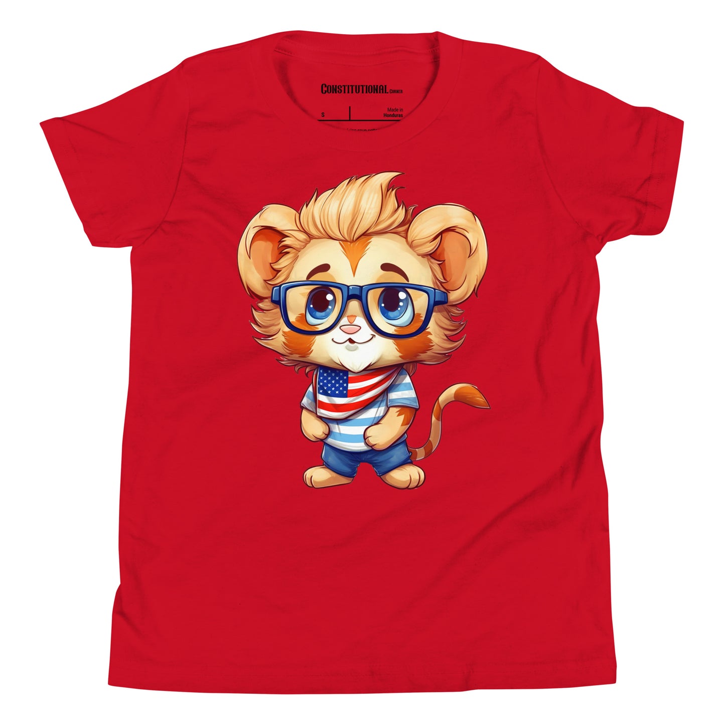 Patriotic T-Shirt for Kids "Cute Lion" TS320019