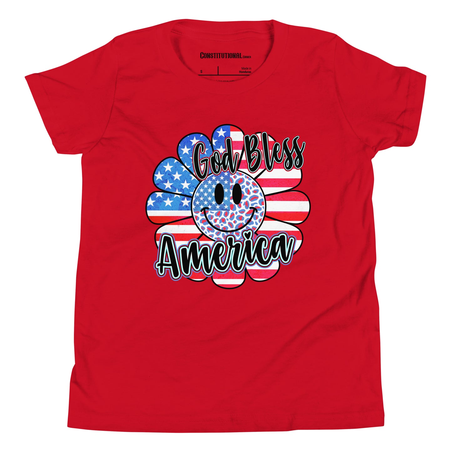 Patriotic T-Shirt for Kids "God Bless America" TS320032