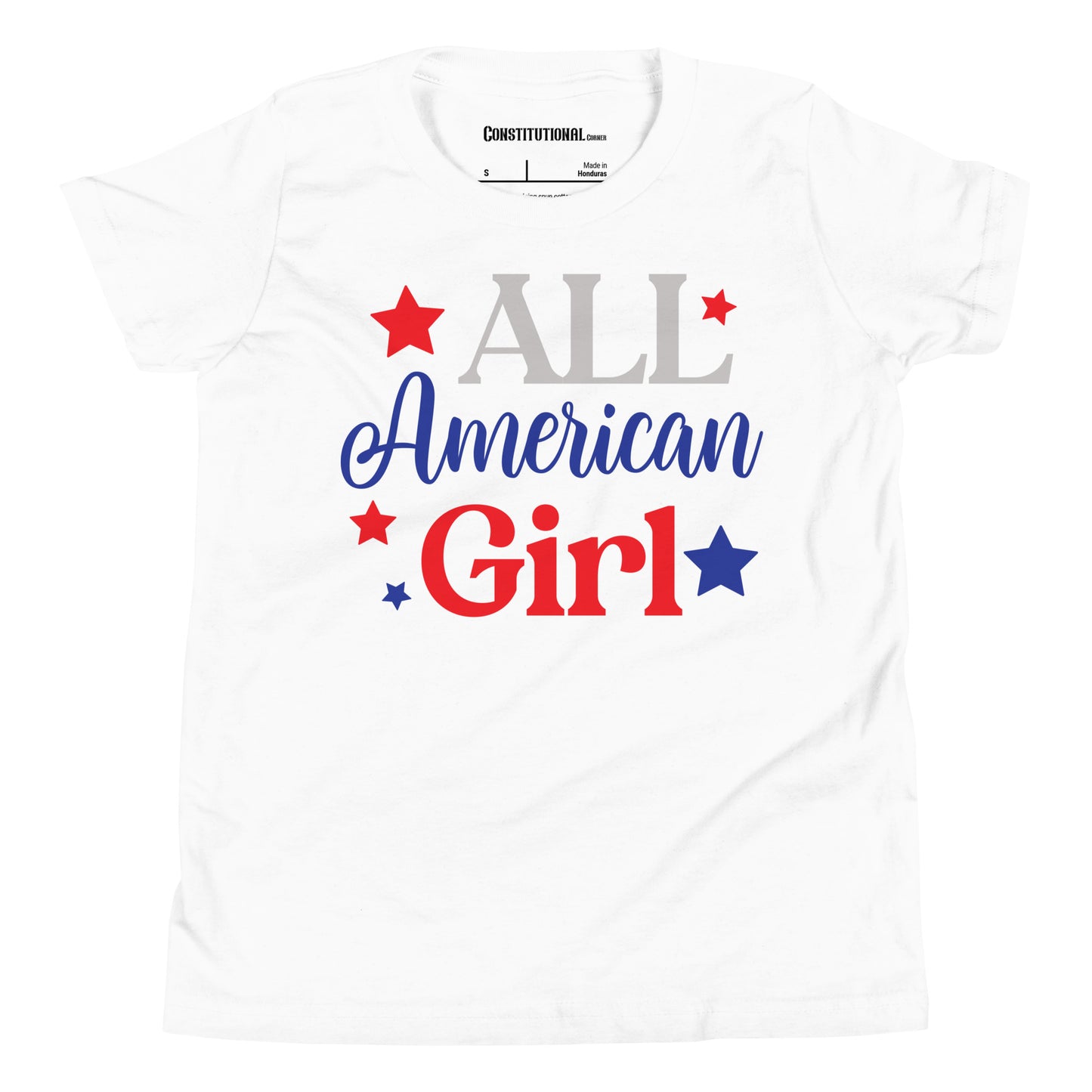 Patriotic T-Shirt for Kids "All American Girl" TS320003