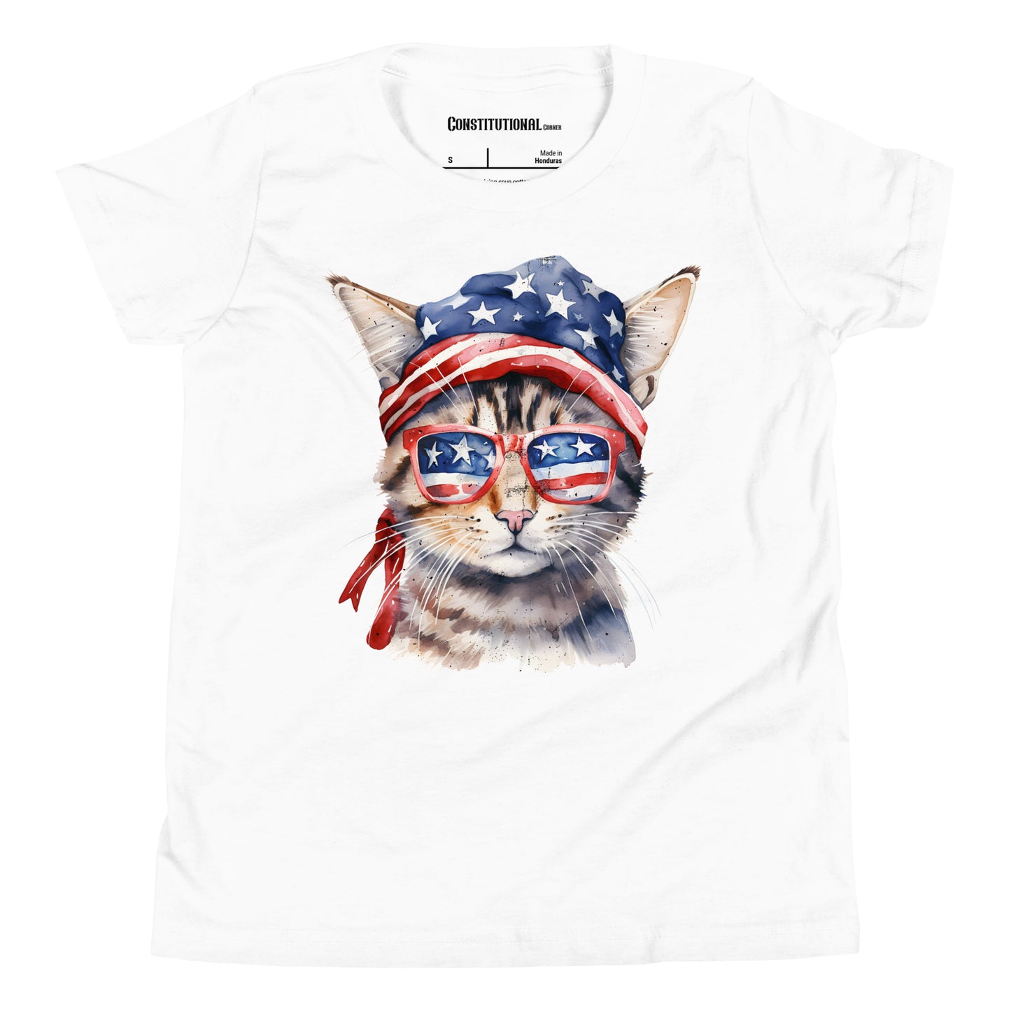 Patriotic T-Shirt for Kids "American Cat" TS320006