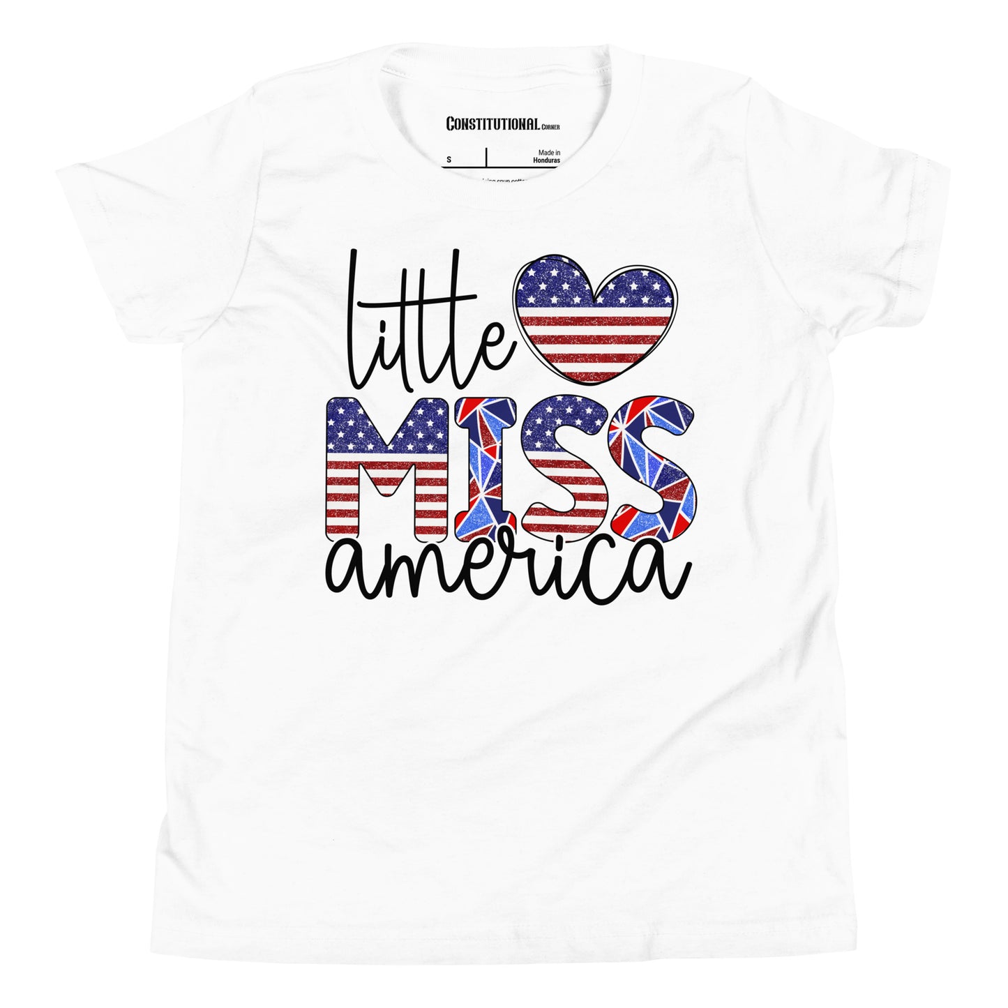 Patriotic T-Shirt for Kids "little Miss America" TS320007