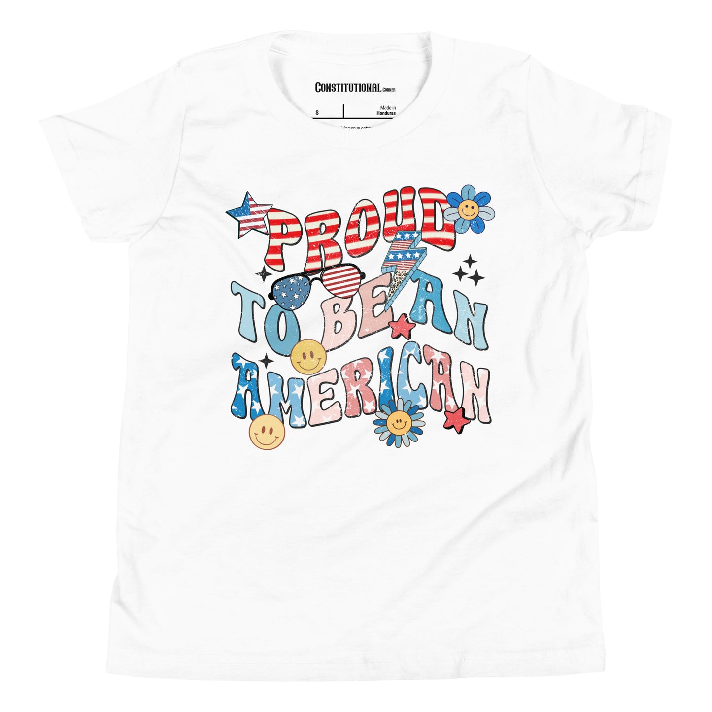 Patriotic T-Shirt for Kids "Proud to be an American" TS320009