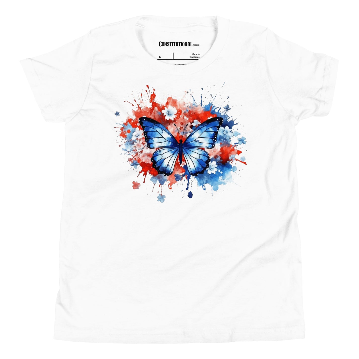 Patriotic T-Shirt for Kids "Floral Butterfly" TS320017