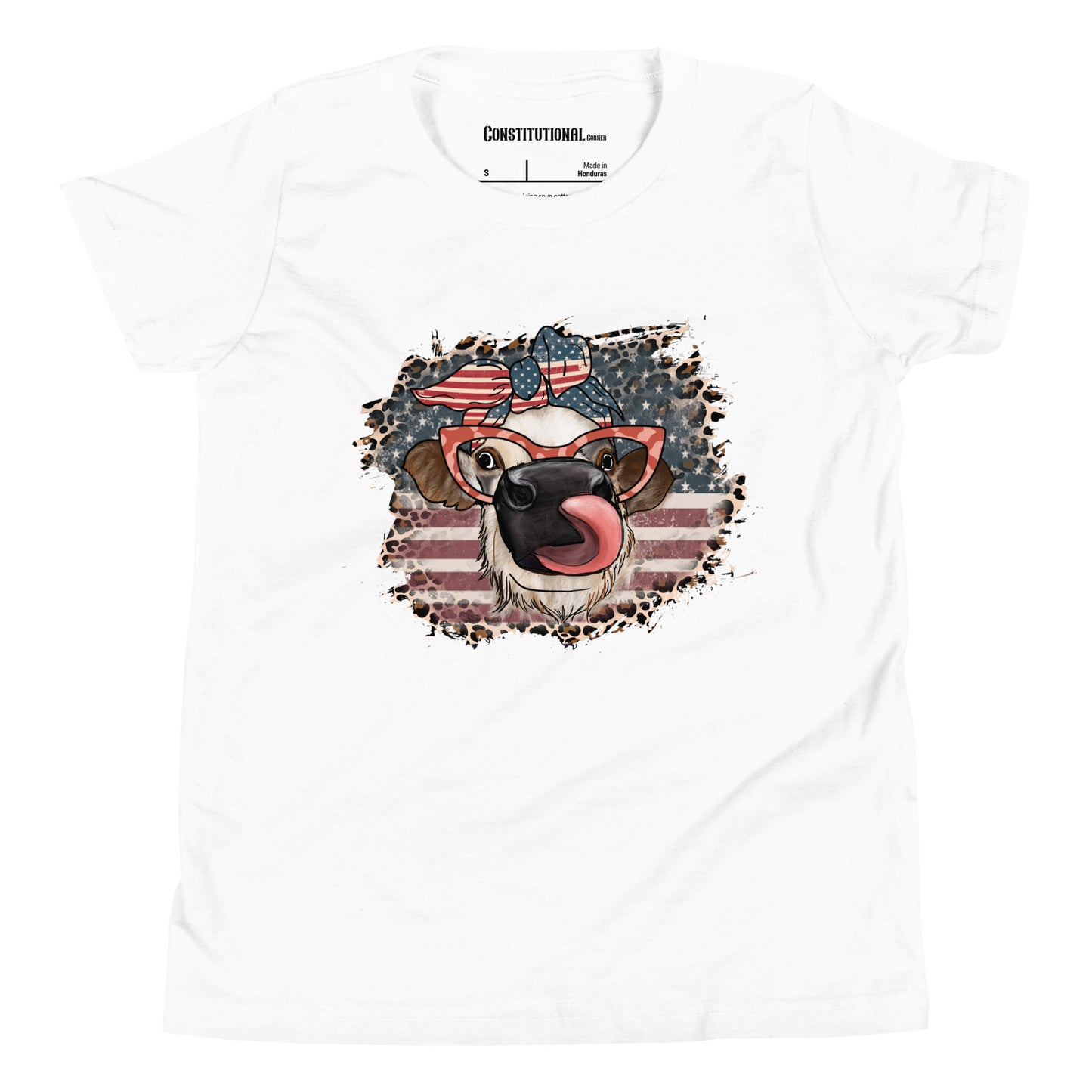 Patriotic T-Shirt for Kids "Funny Cow" TS320028